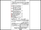 Beagle Field Trial Score Card 1919